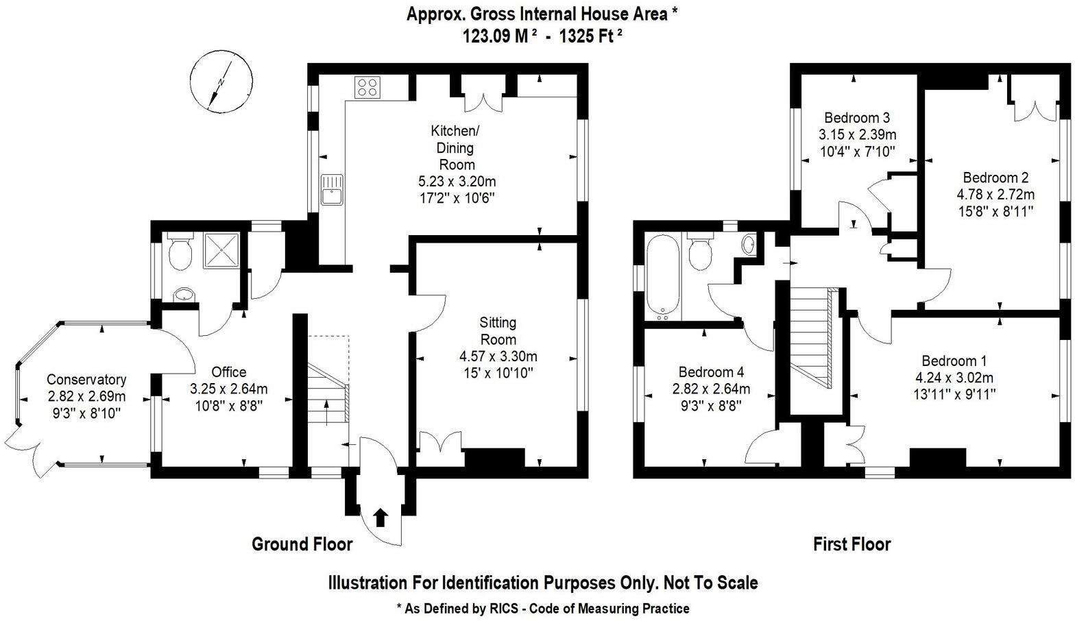 Northbrook Close, Market Lavington, Wiltshire, SN10 4AR floorplan