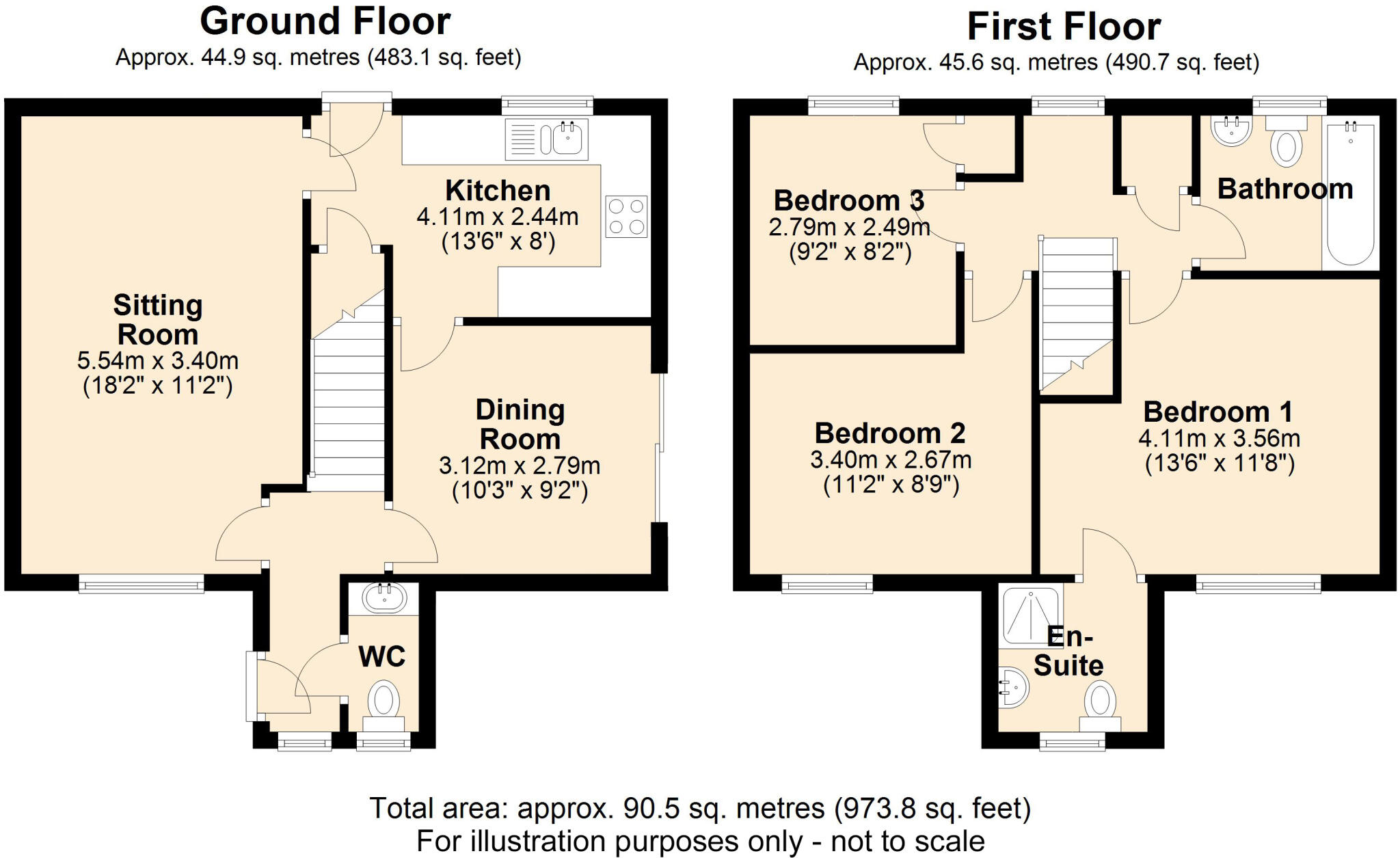 Weavers Way, Barham, IP6 floorplan