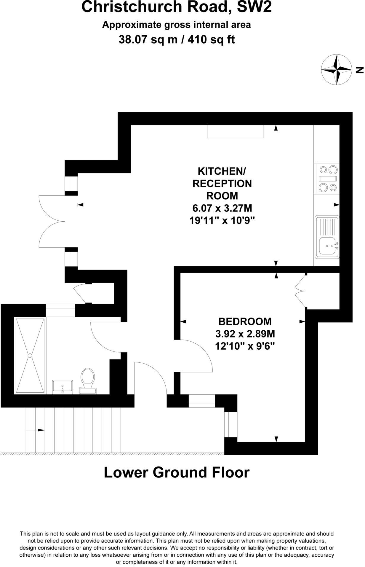Christchurch Road, Tulse Hill SW2 floorplan