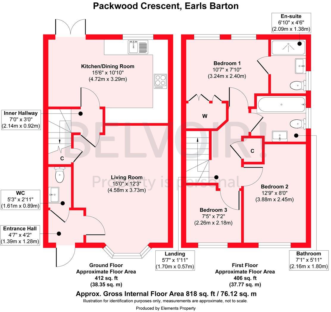 Packwood Crescent, Earls Barton floorplan