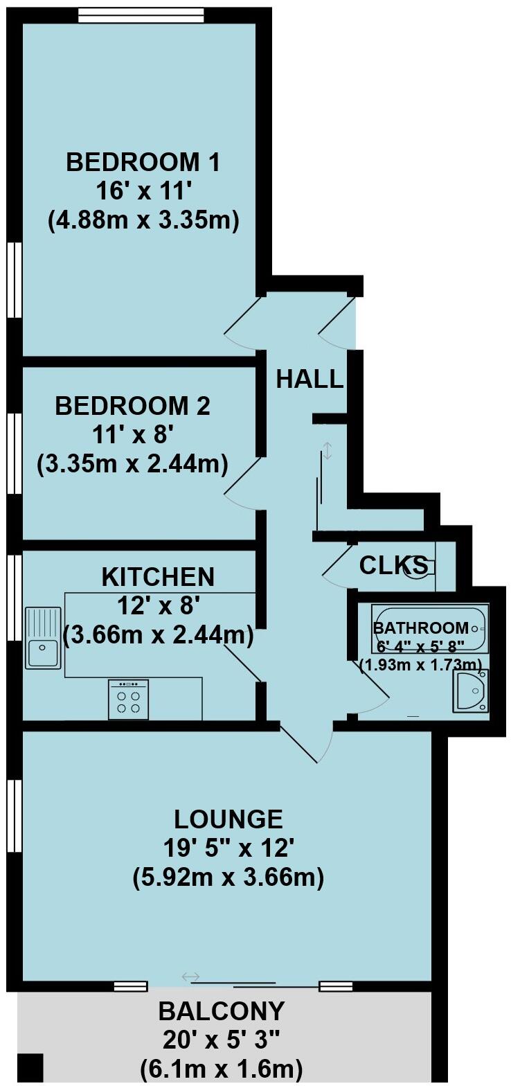 Princess Road, Westbourne floorplan