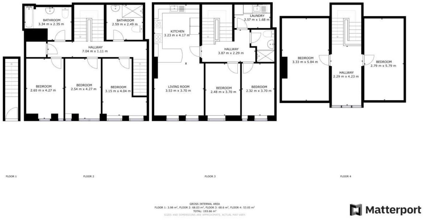 2 The Courtyard, 32b Shakespeare Street floorplan