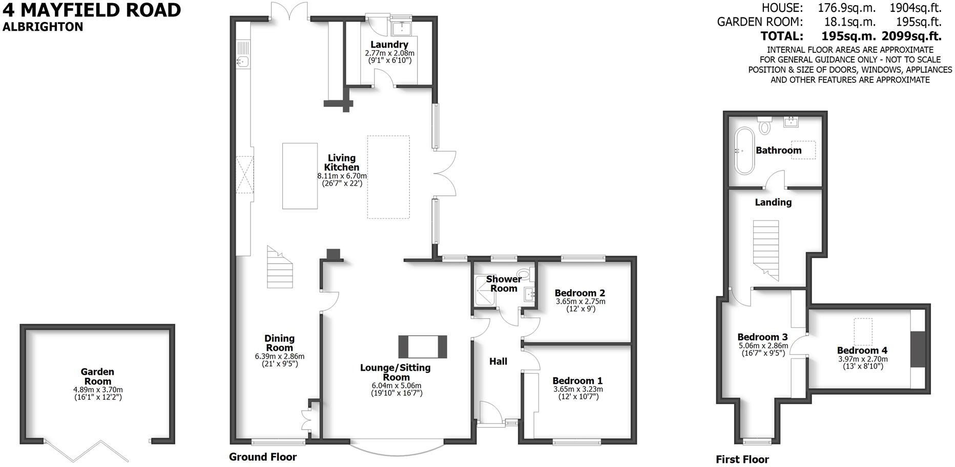 4 Mayfield Road, Albrighton, WV7 3JY floorplan