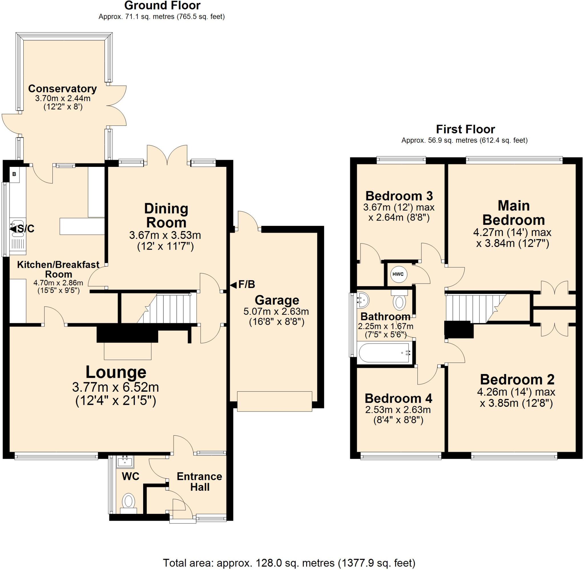 Fulton Close, Norwich, NR4 floorplan