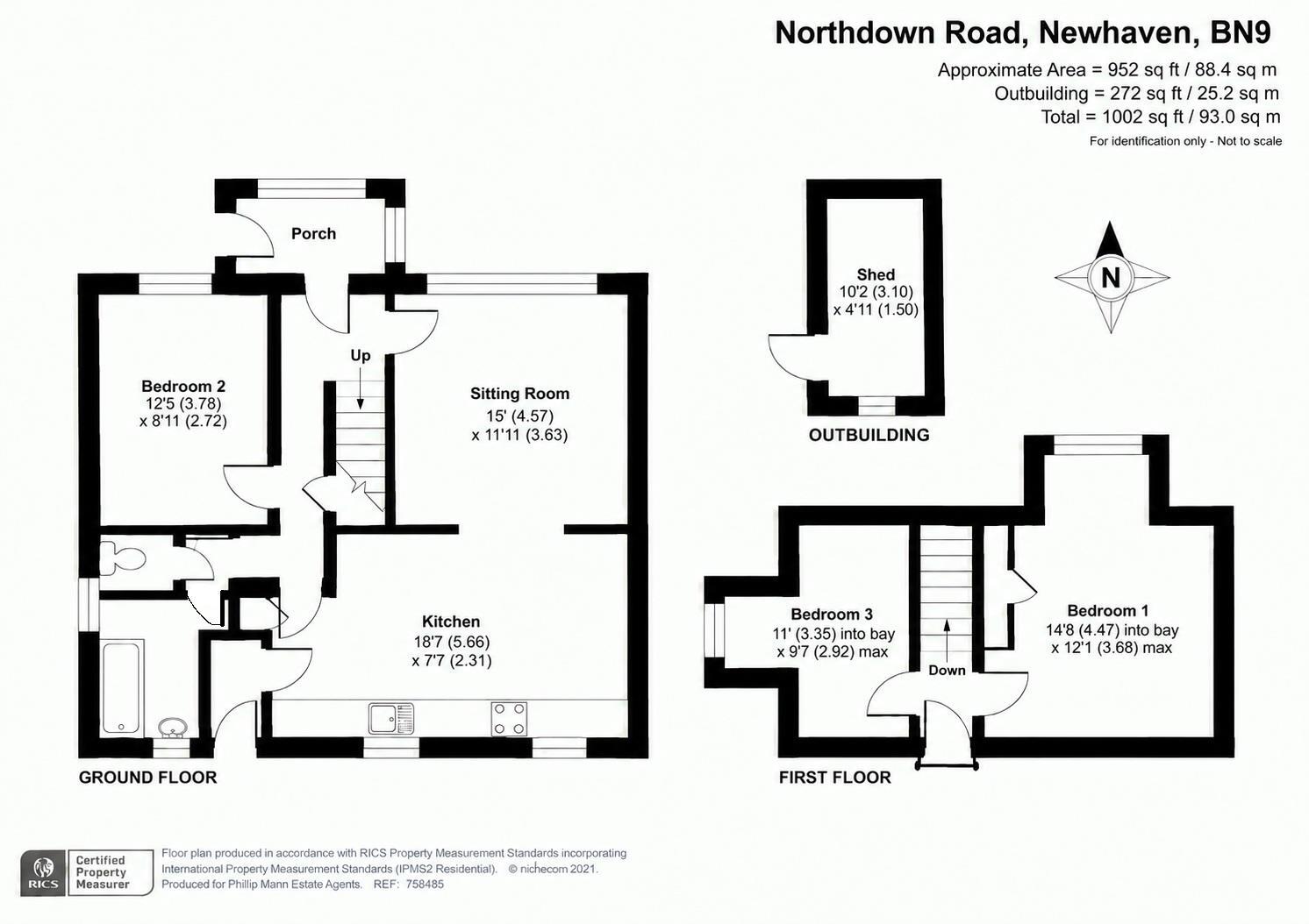 Northdown Road, Newhaven floorplan