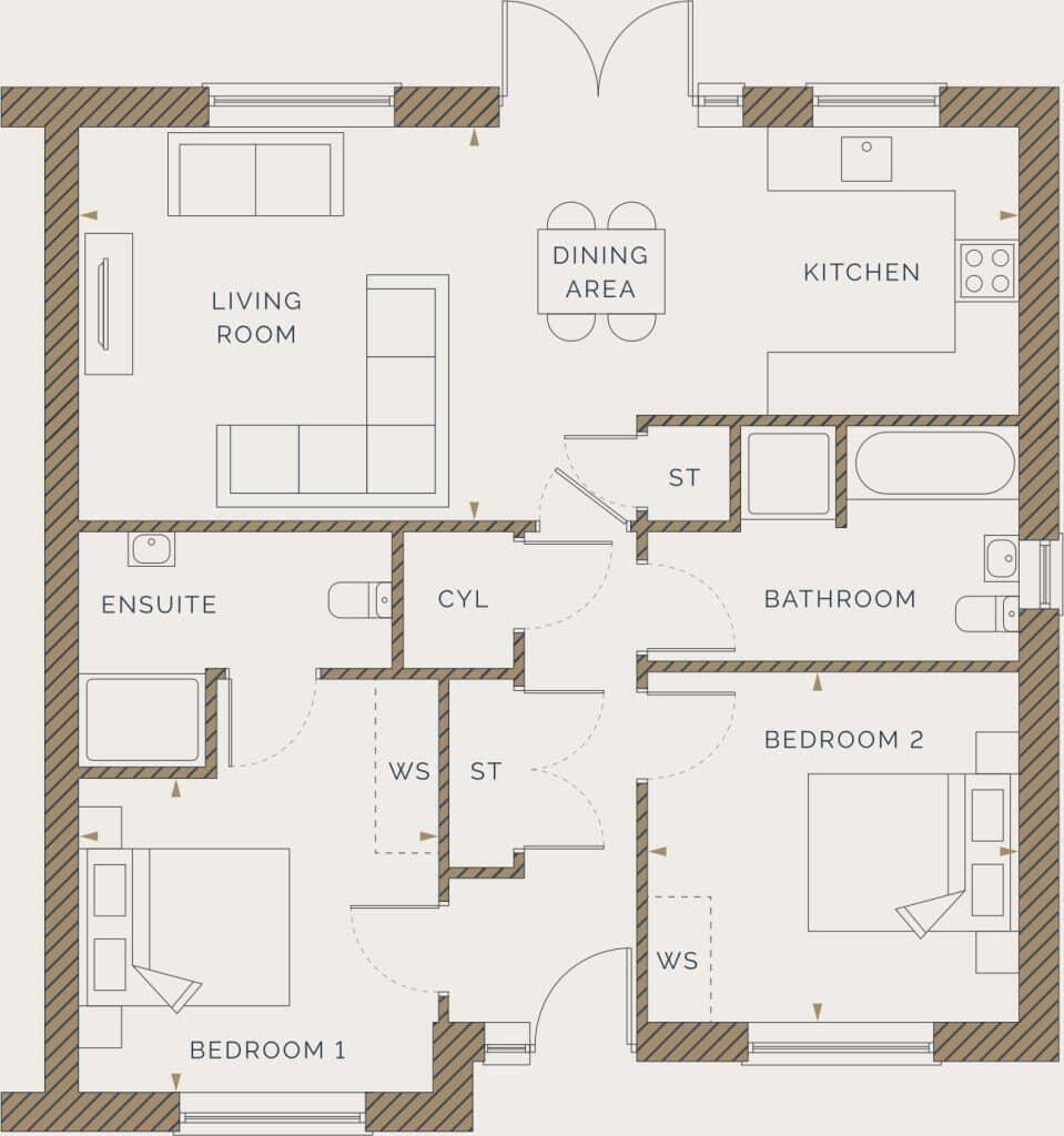 The Grove, Hawkinge floorplan