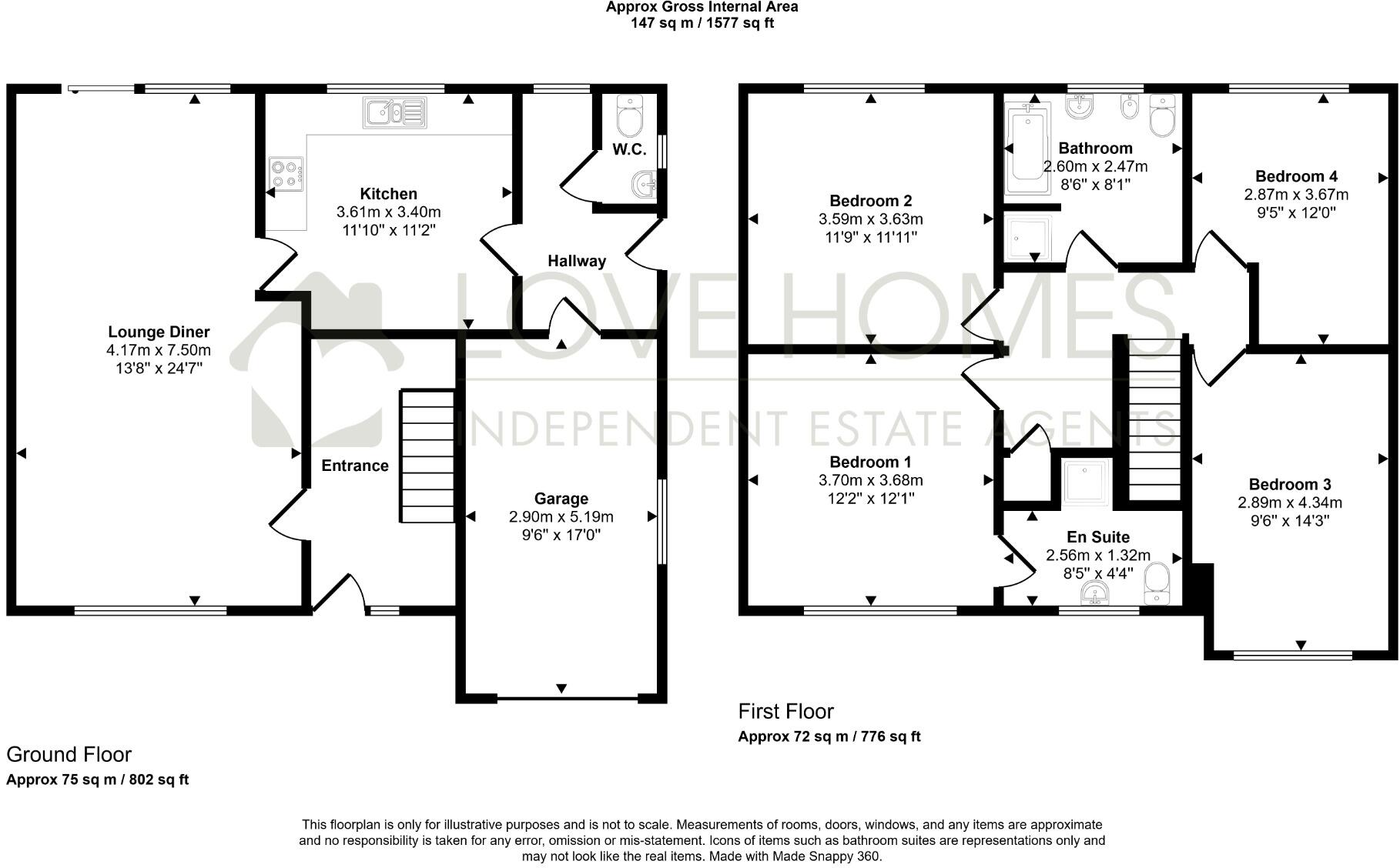 Mason House Crescent, Ingol | Four Bedroom Detached | Integral Garage | Private Gardens | No Onward Chain floorplan