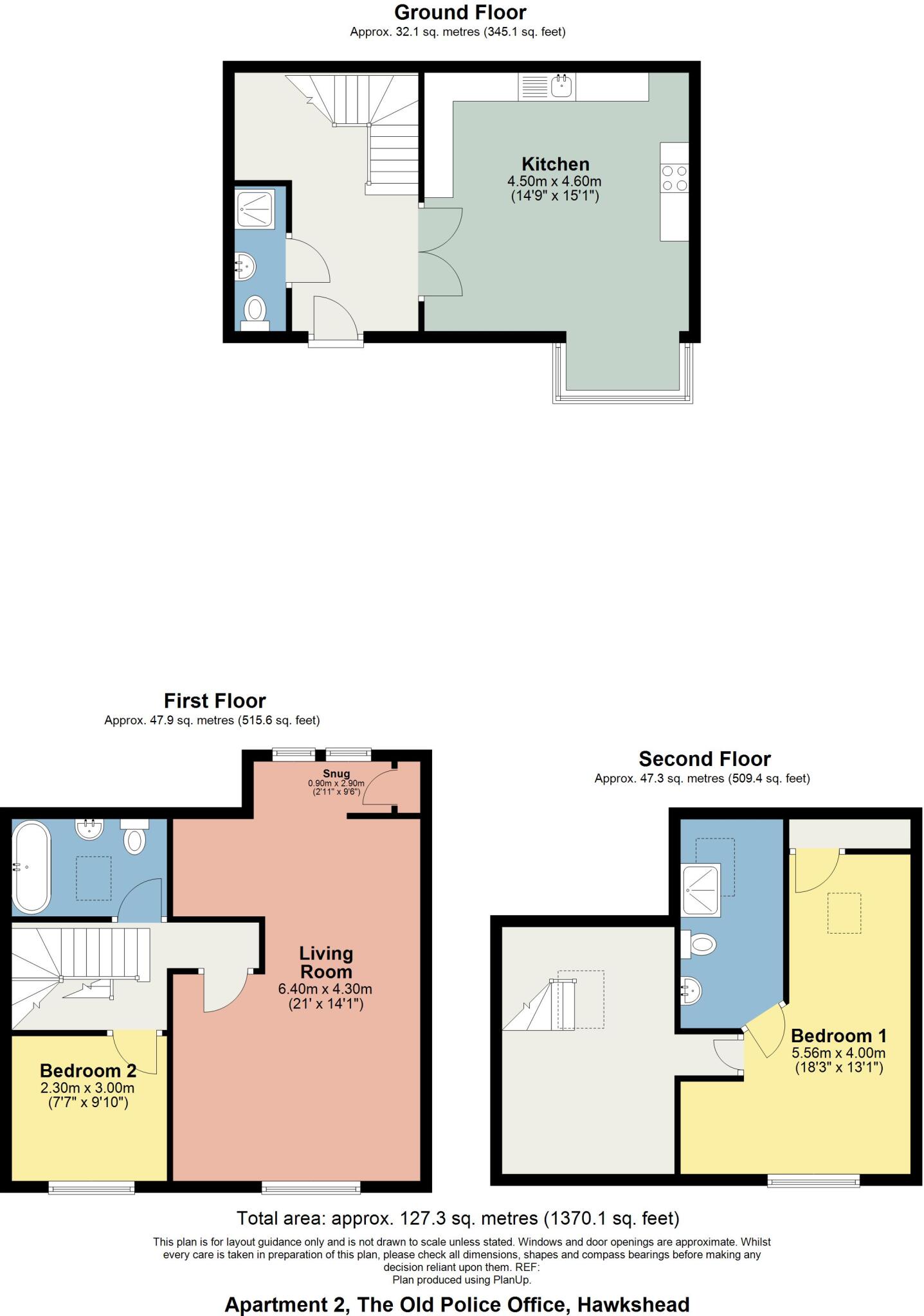 Apartment 2, The Old Police Station, Main Street, Hawkshead, Ambleside, LA22 0NS floorplan