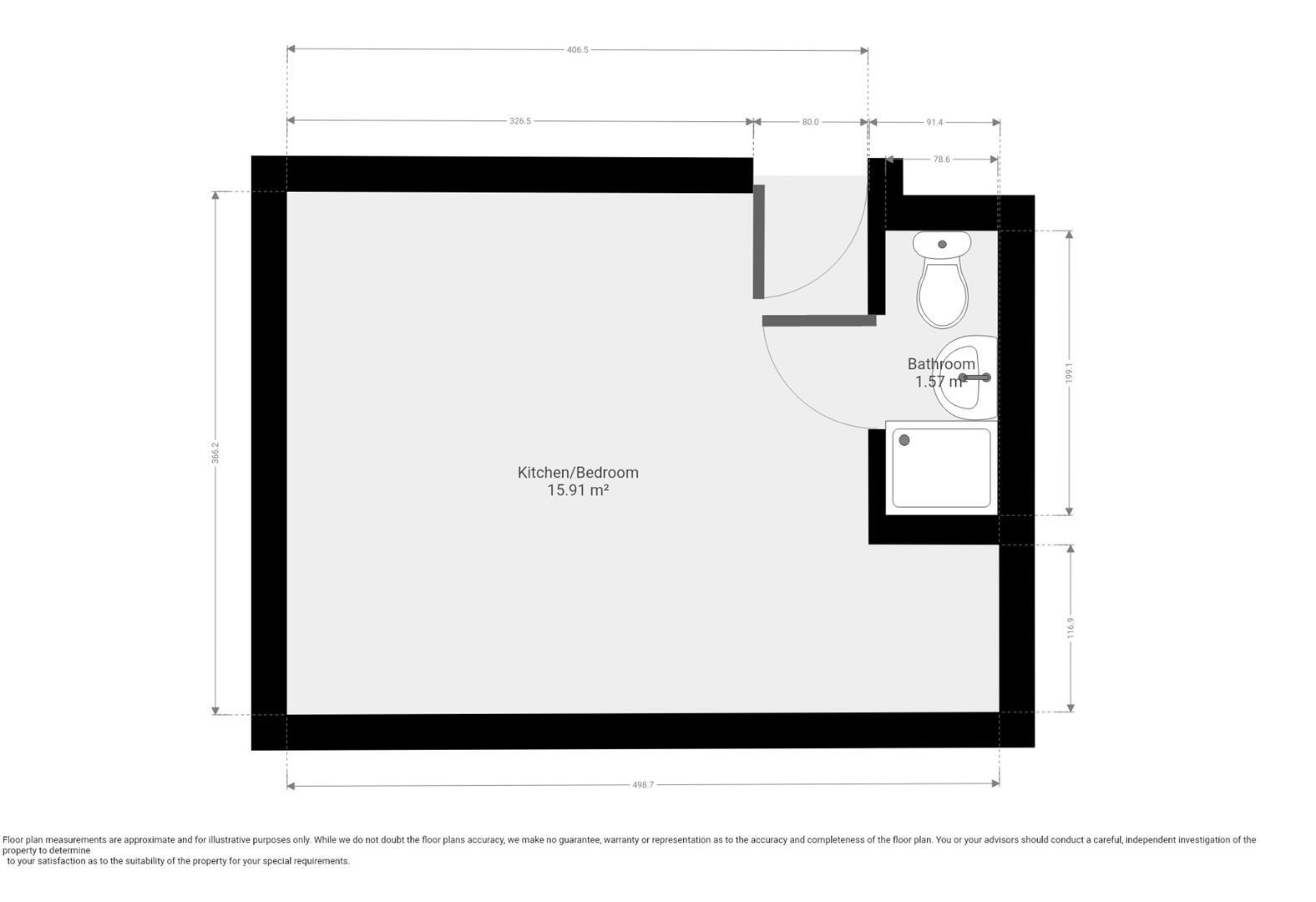 Fitzwilliam Place - Apartment 34 - Student Apartment - 26/27 floorplan