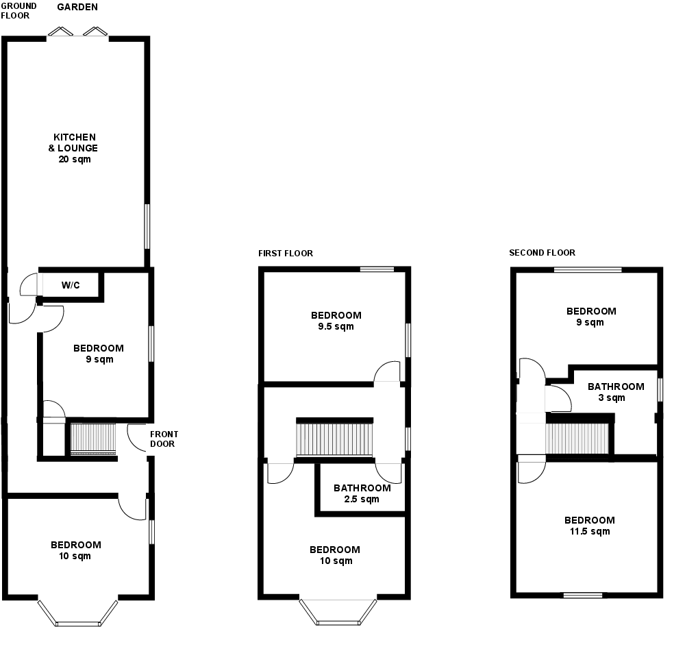 Marlborough Street, Dunkirk, Nottingham, NG7 floorplan