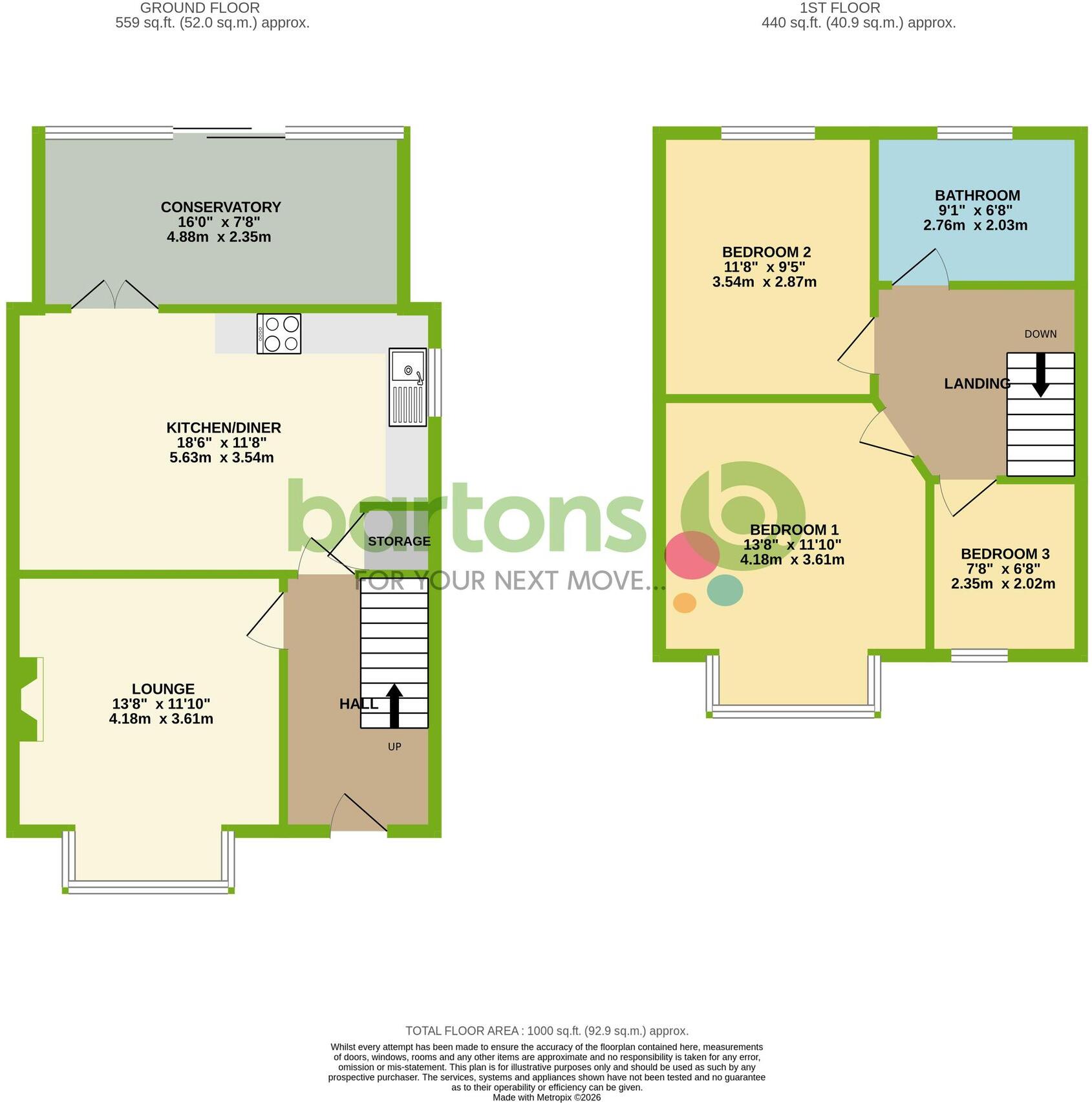Broom Lane, Rotherham, S60 floorplan