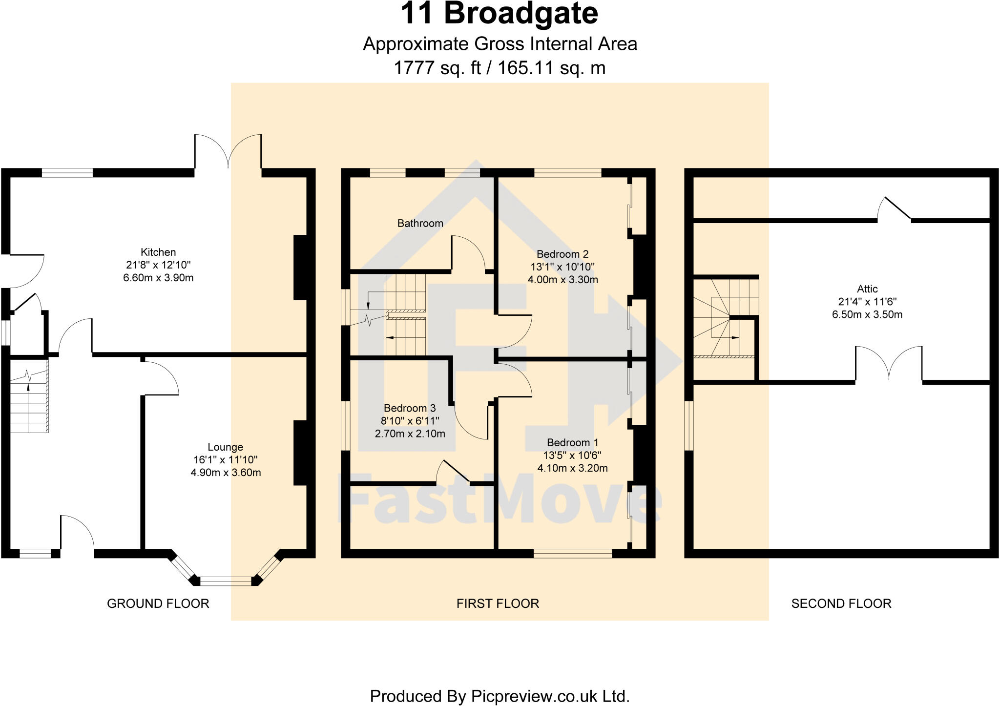 Broadgate, Huddersfield, West Yorkshire, HD5 floorplan