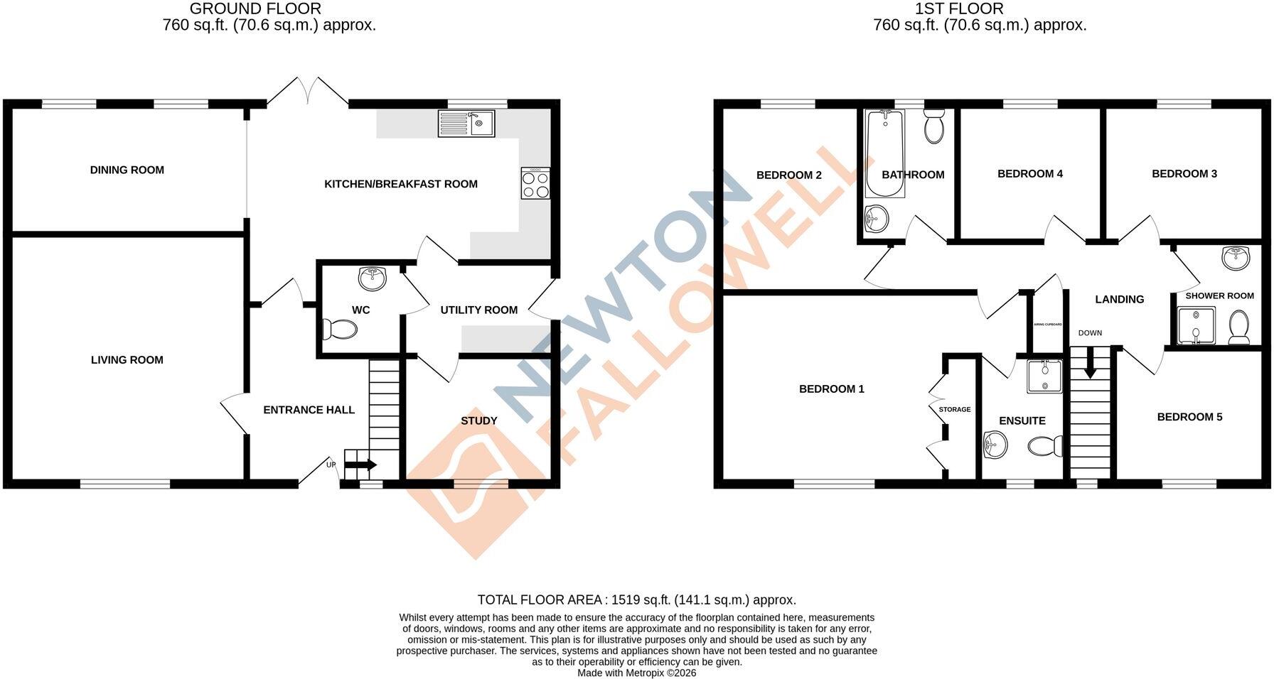 Witham Crescent, Bourne, PE10 floorplan