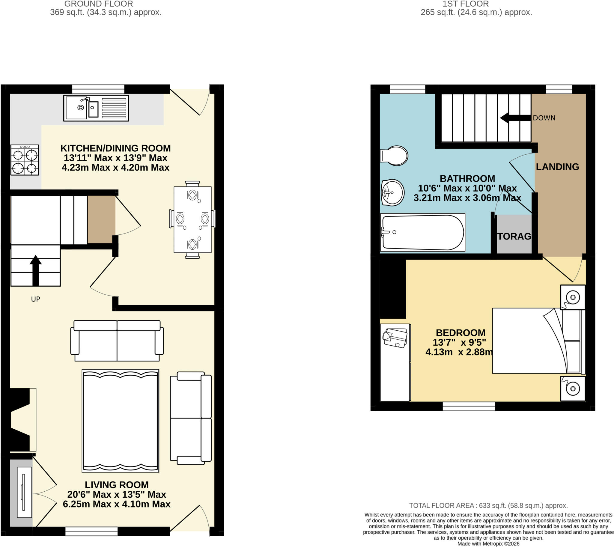 14 Collingwood Street, Carlisle, Cumbria floorplan