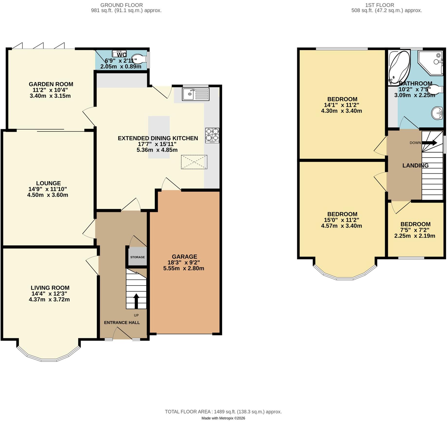 Derby Road, Heaton Moor, Stockport, SK4 floorplan