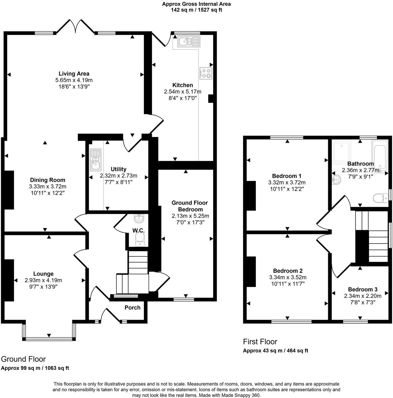 Princes Avenue, Prestatyn, LL19 8RW floorplan