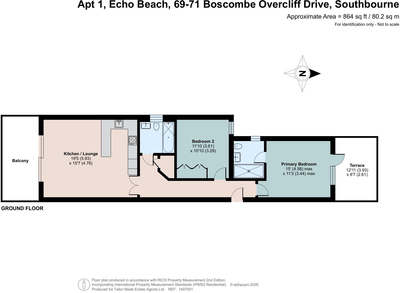 Boscombe Overcliff Drive, Southbourne, Bournemouth, Dorset, BH5 floorplan