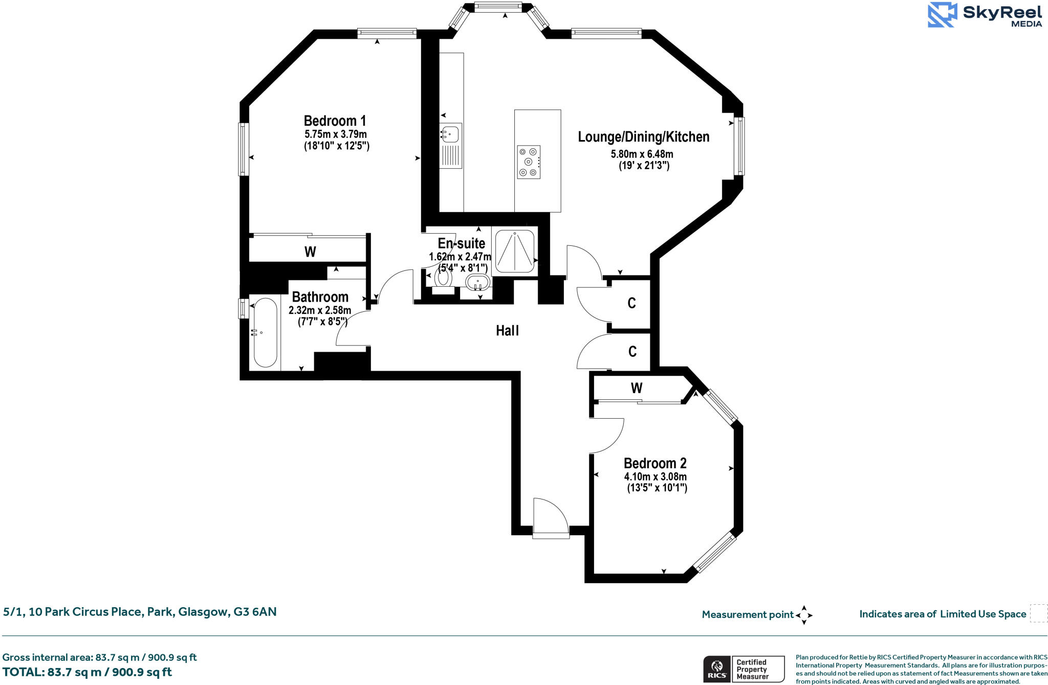 Park Circus Place, Park, Glasgow floorplan