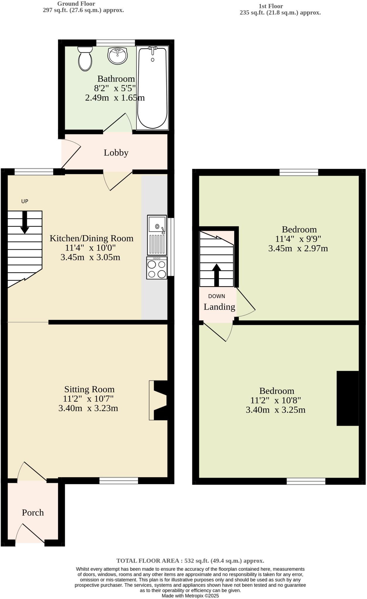 156 Pakefield Street, Lowestoft, Suffolk NR33 0JT floorplan