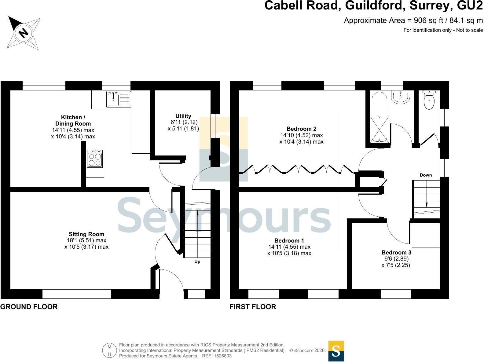 Cabell Road, Guildford, Surrey, GU2 floorplan