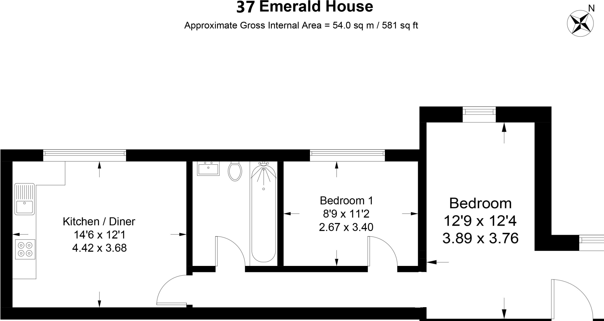 Emerald House, 236A London Road, Newbury, Berkshire, RG14 floorplan