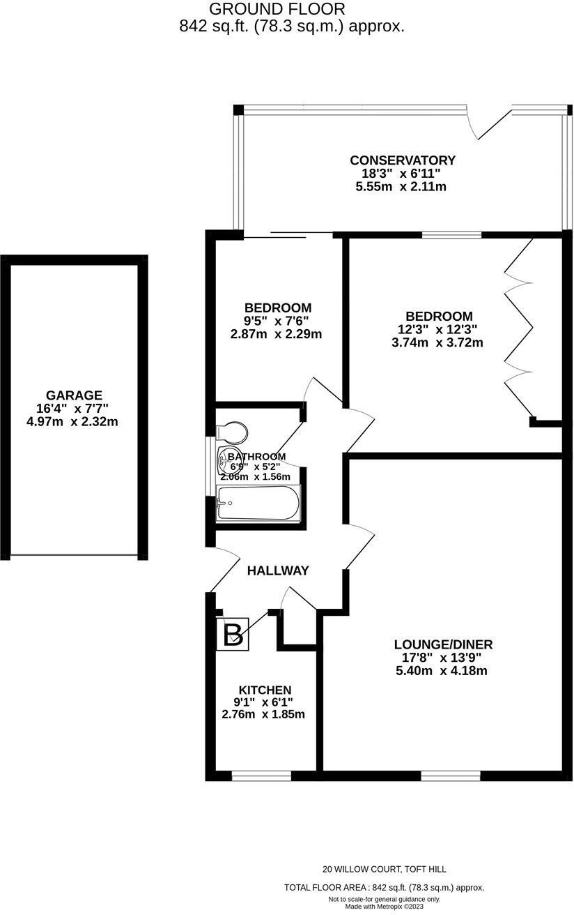 Willow Court, Toft Hill, Bishop Auckland, DL14 floorplan