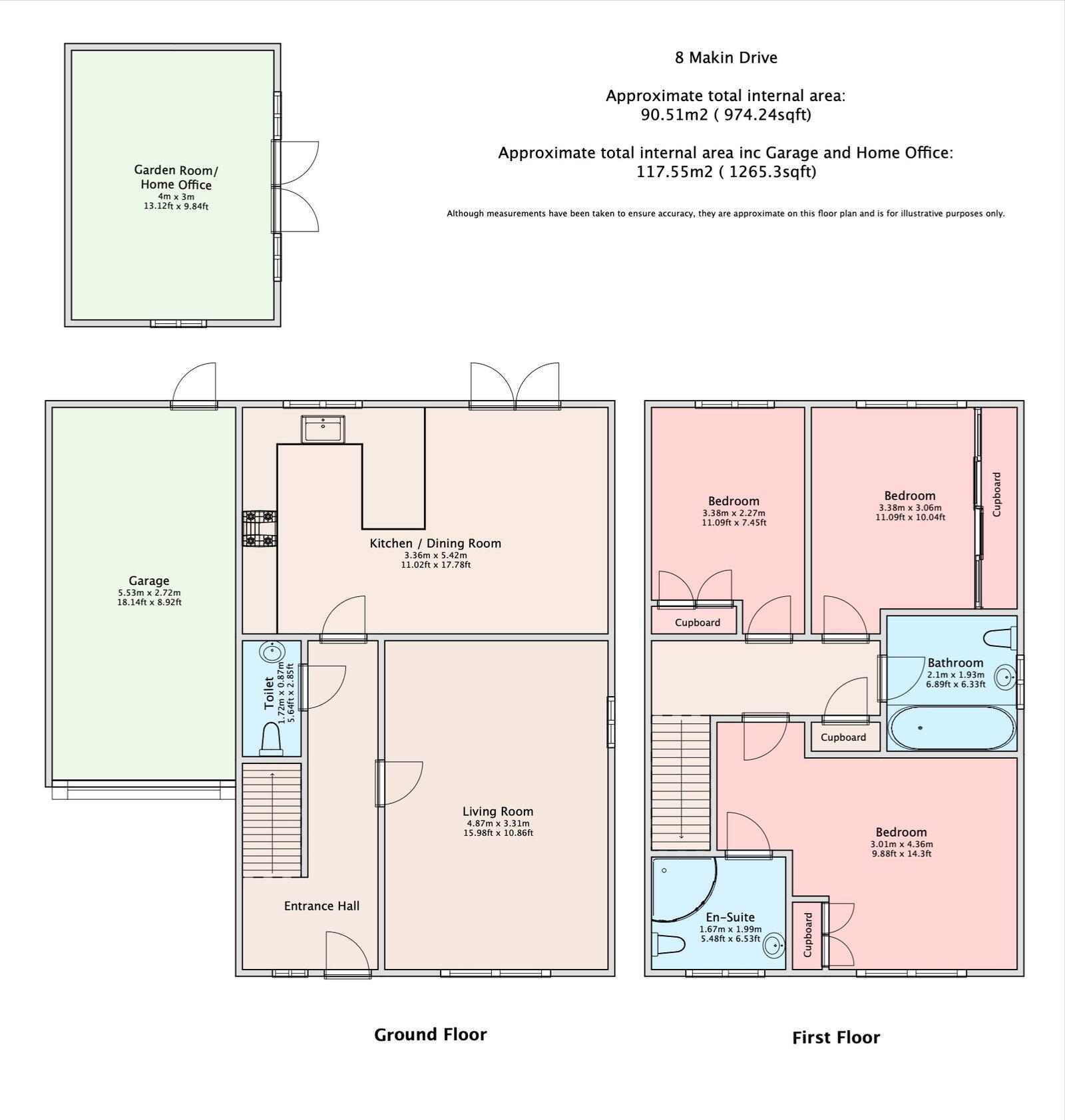 Makin Drive, Sittingbourne, ME10 3FJ floorplan