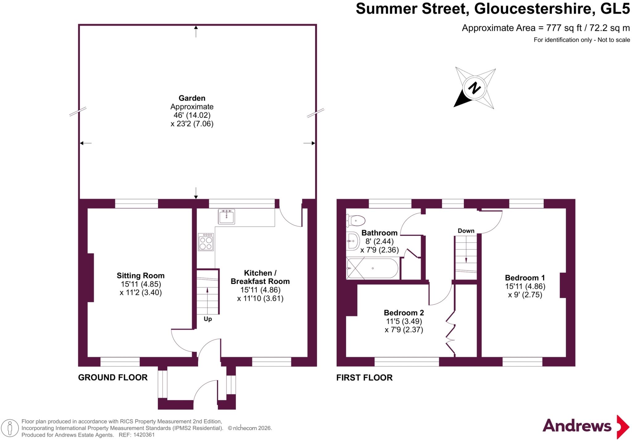 Summer Street, Stroud, Gloucestershire, GL5 floorplan