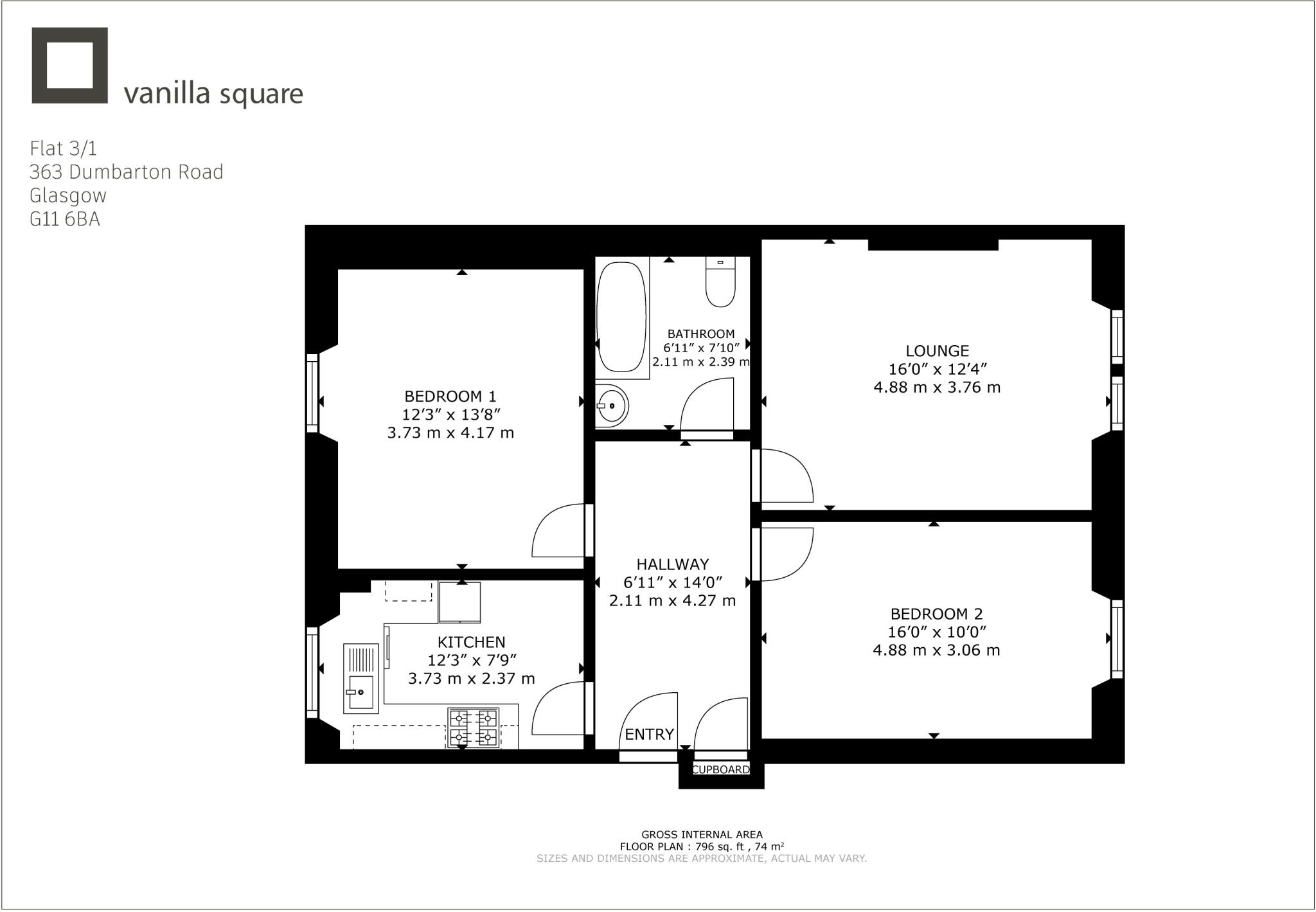 Dumbarton Road, Partick floorplan