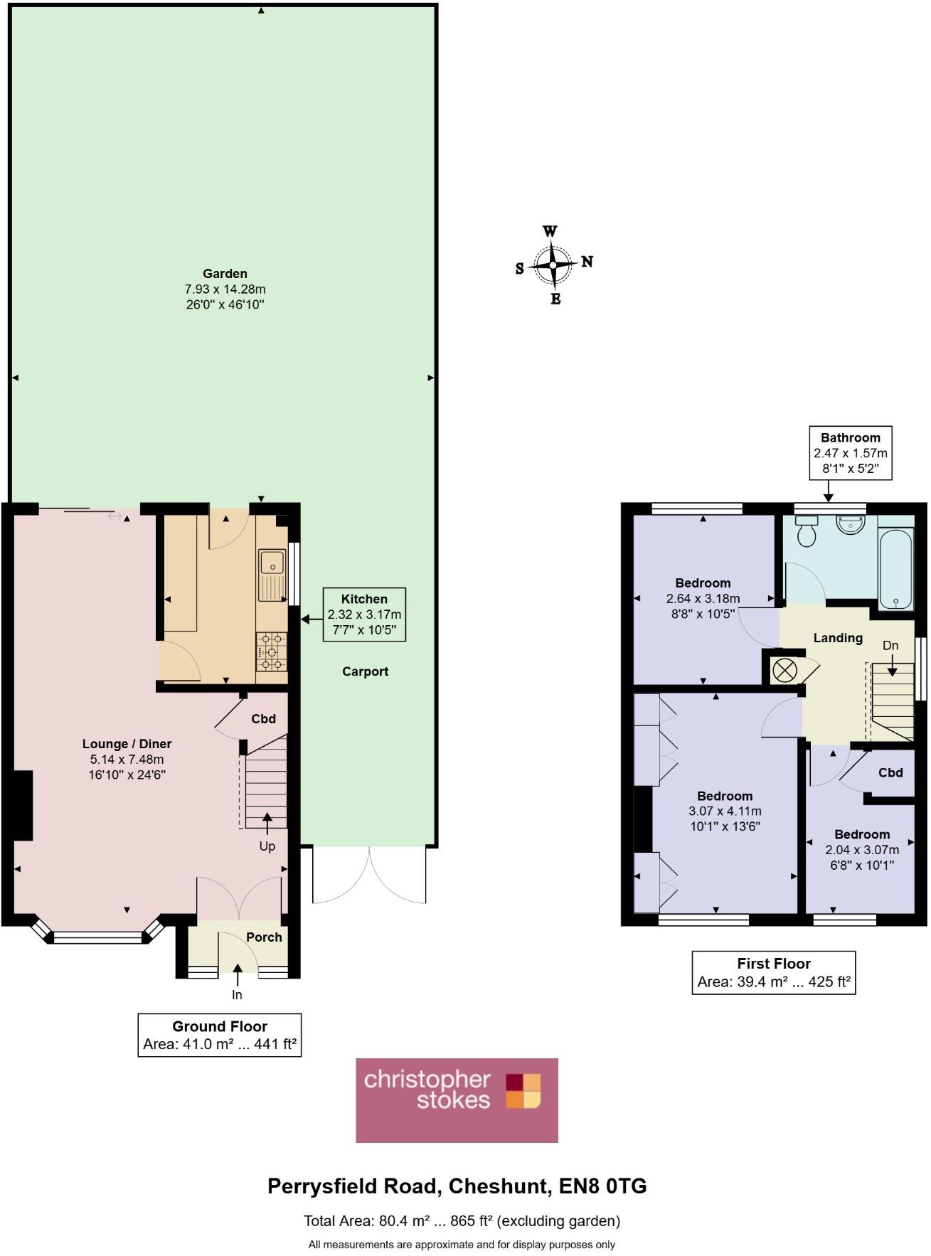 Perrysfield Road, Cheshunt,Hertfordshire, EN8 0TG floorplan