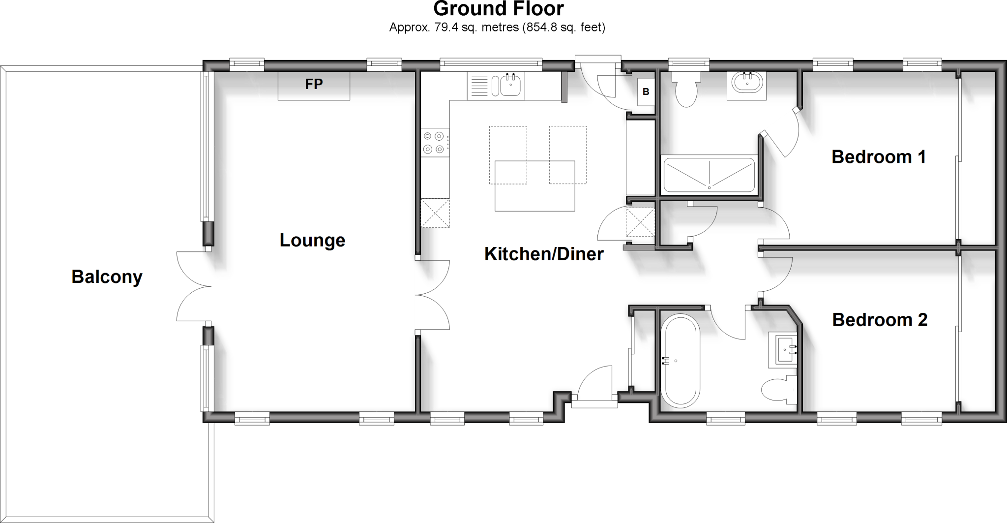 Peninsula Crescent, Hoo, Rochester, Kent floorplan