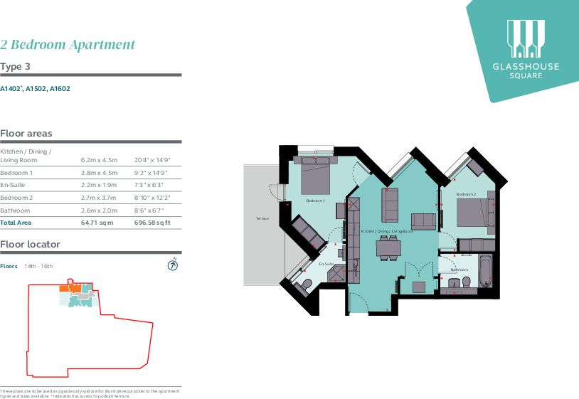 Glasshouse Square Bristol BS1 floorplan