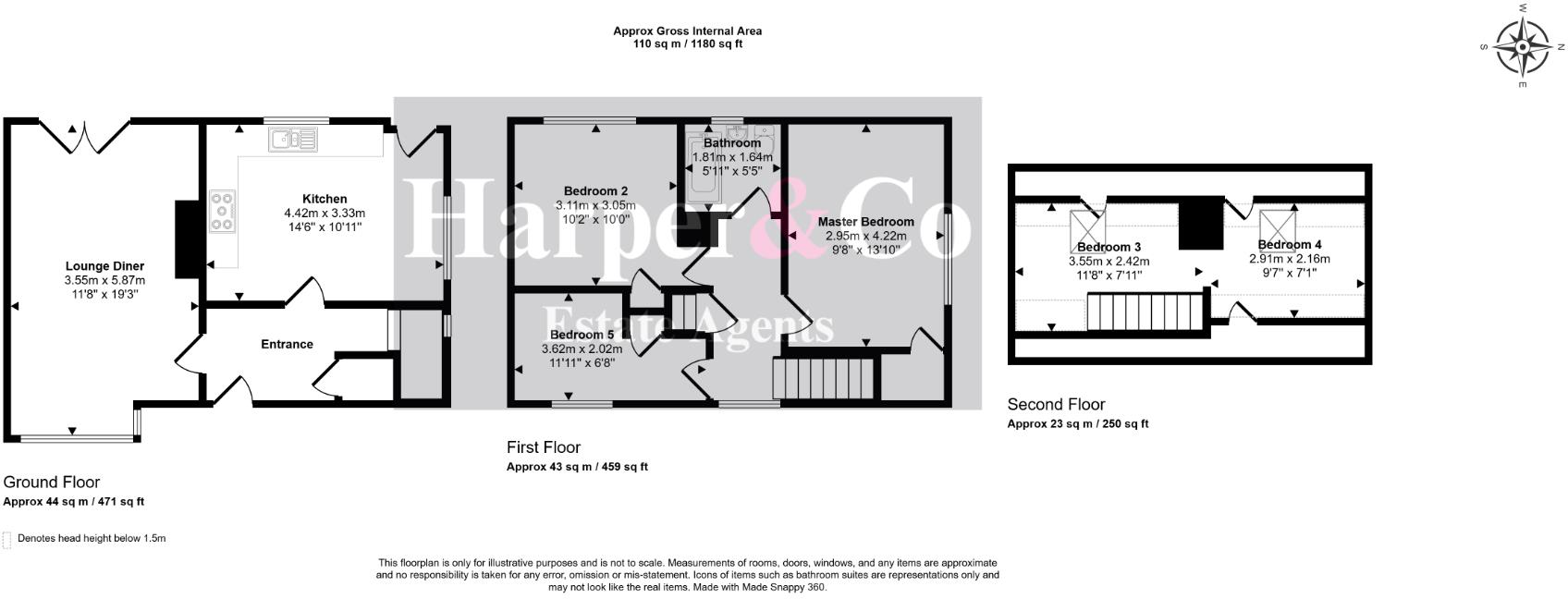 Moortown Road, Middlesbrough, TS4 3JB floorplan