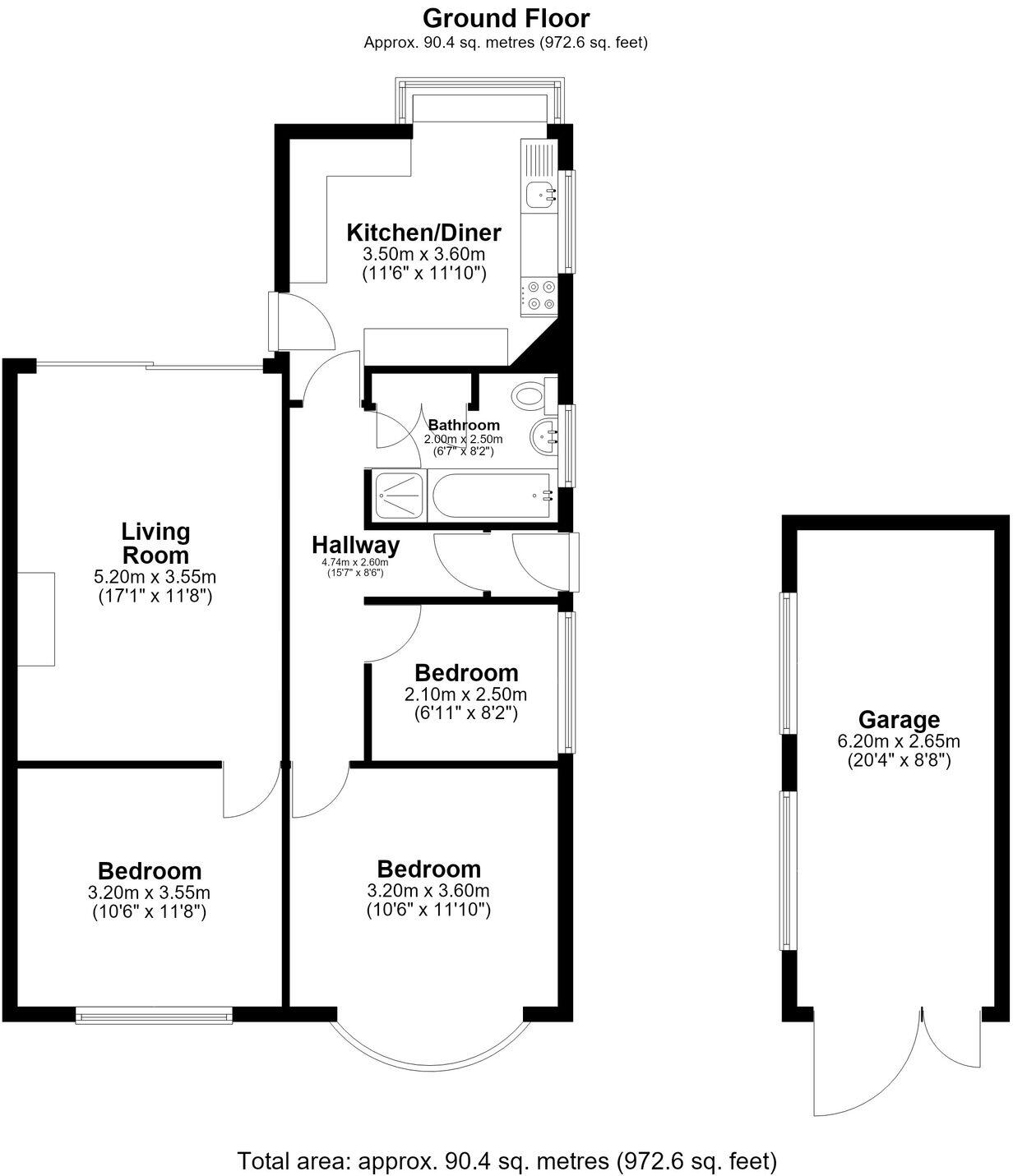 Old Bank Lane, Blackburn, BB2 floorplan