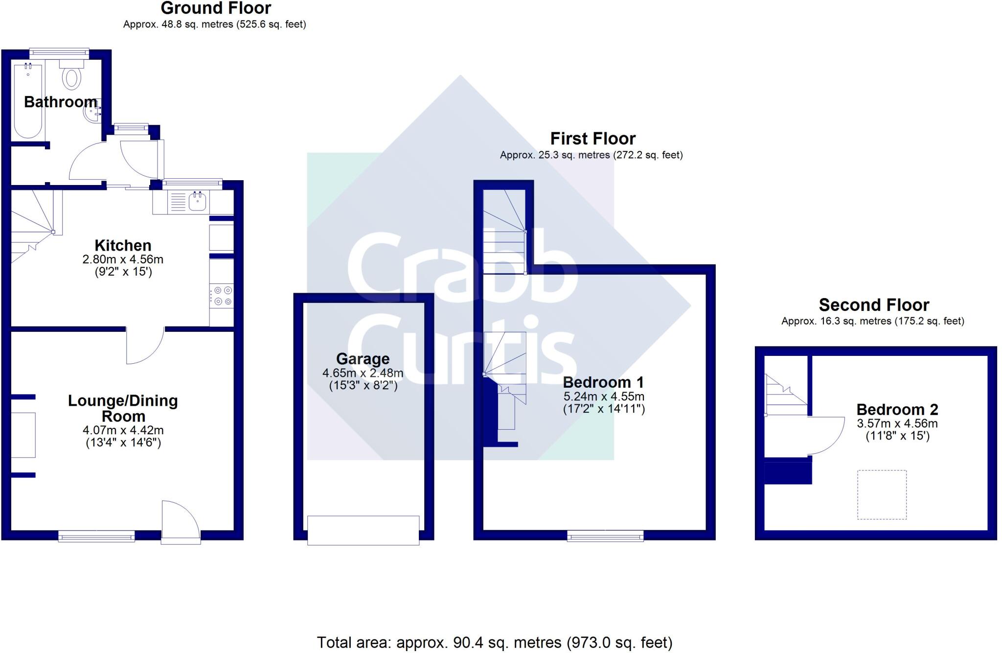 Coten End, Warwick, Warwickshire, CV34 floorplan