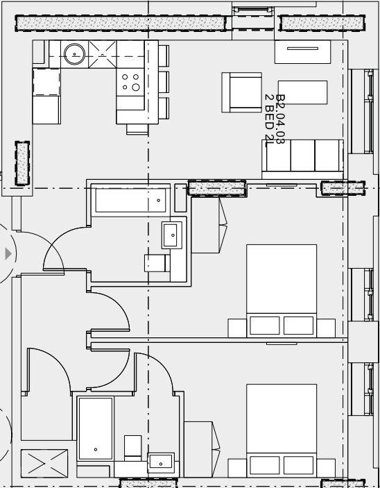 No.1 Old Trafford, M17 floorplan