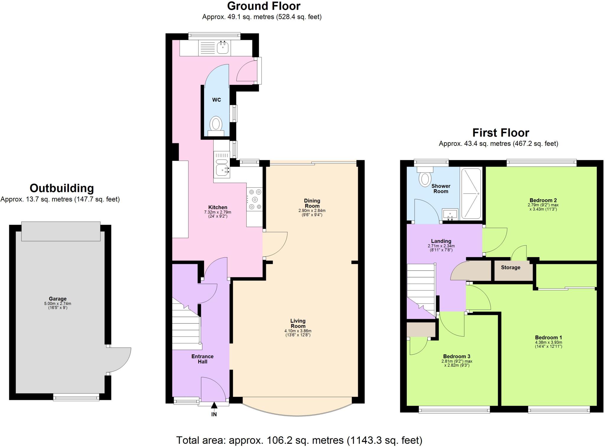 Northall Close, Eaton Bray, Central Bedfordshire, LU6 floorplan