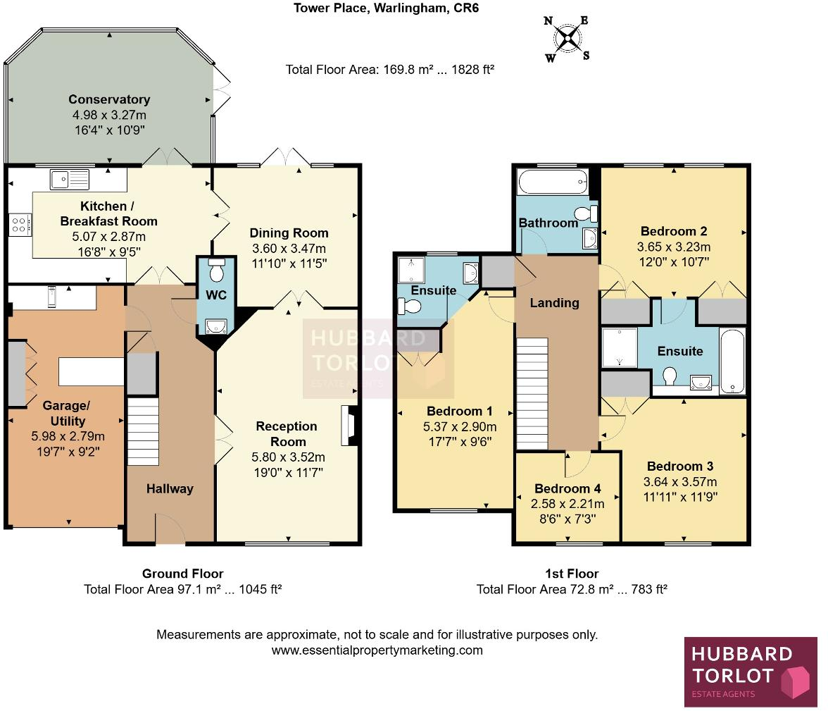 Tower Place, Warlingham, Surrey, CR6 9PW floorplan