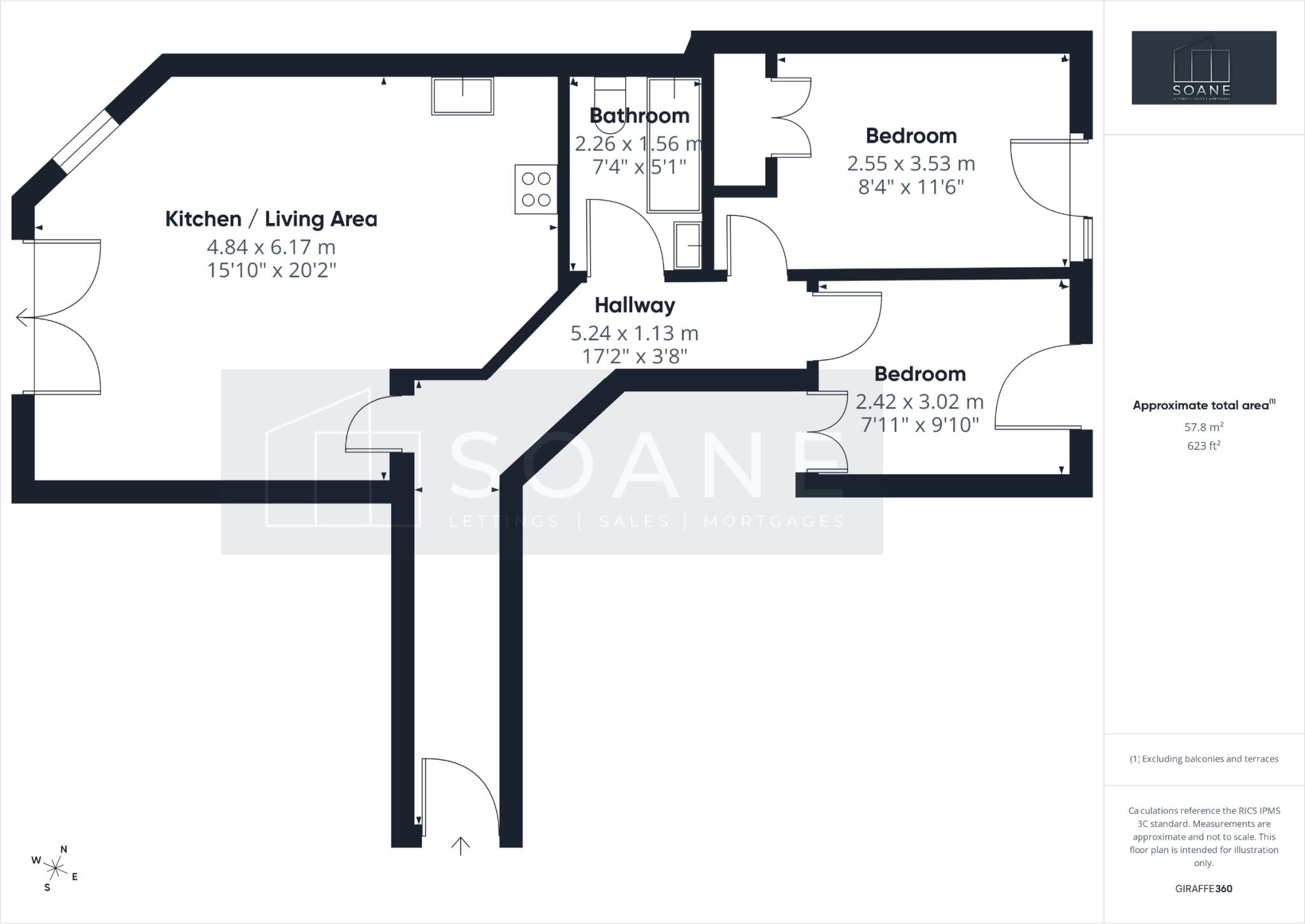 The Horseshoe Apartments, Kings Road floorplan
