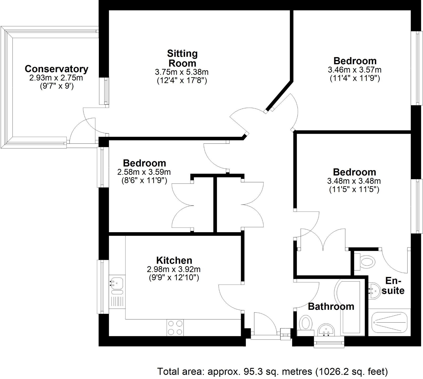 Meadow Gardens, Tweedmouth, Berwick upon Tweed floorplan