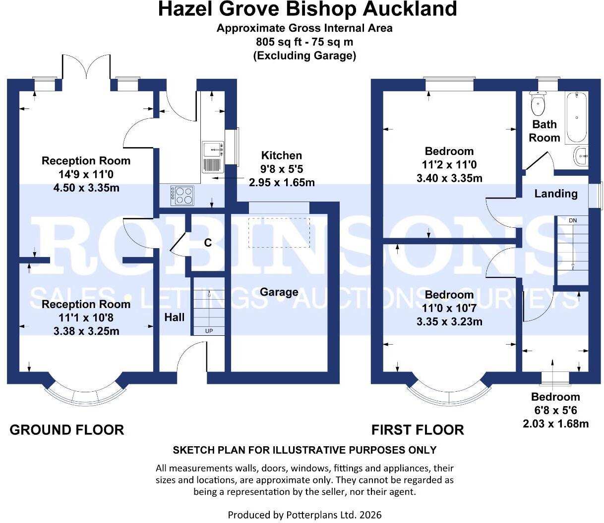 Hazel Grove, Bishop Auckland floorplan