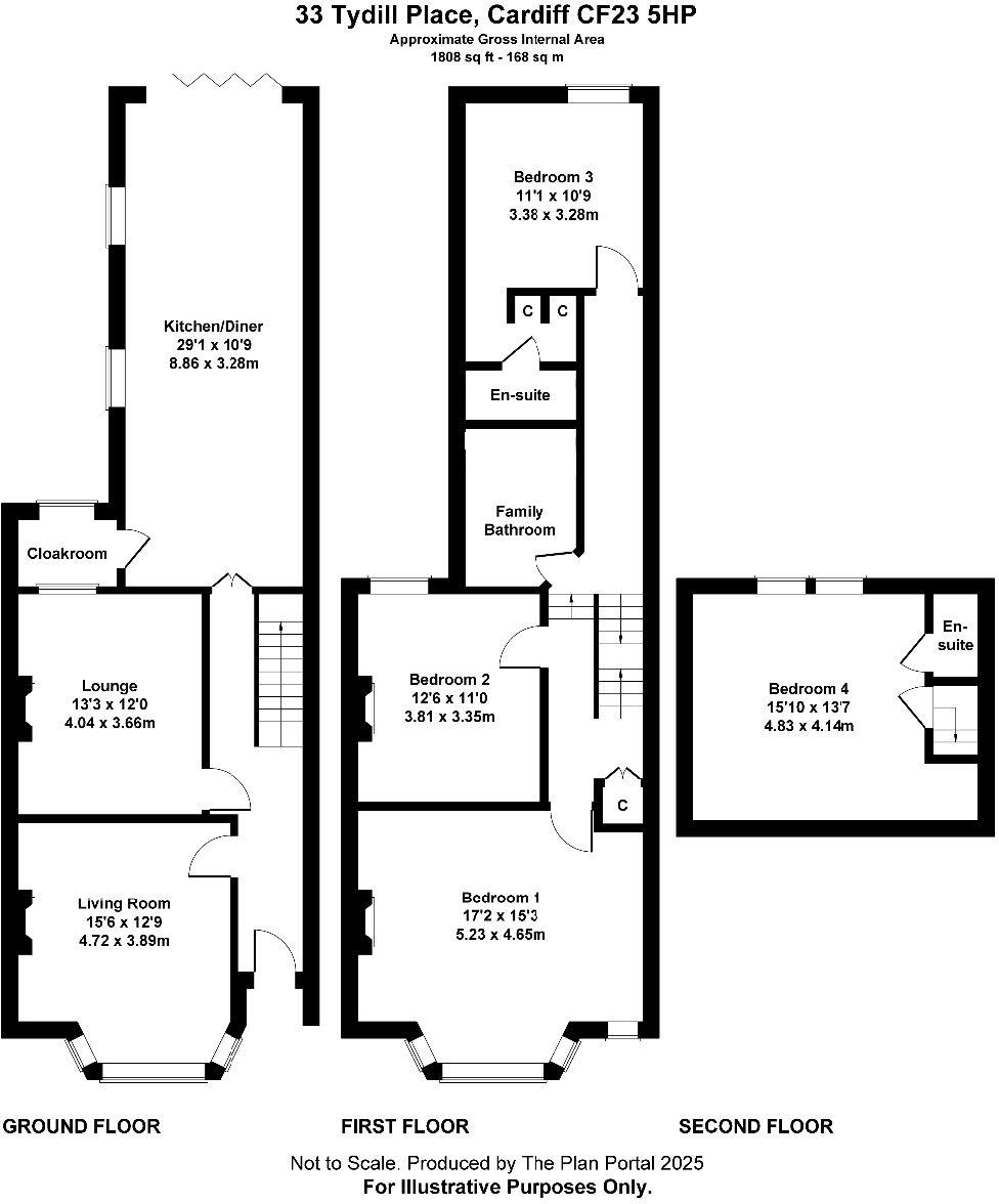 Tydfil Place, Roath Park, Cardiff floorplan