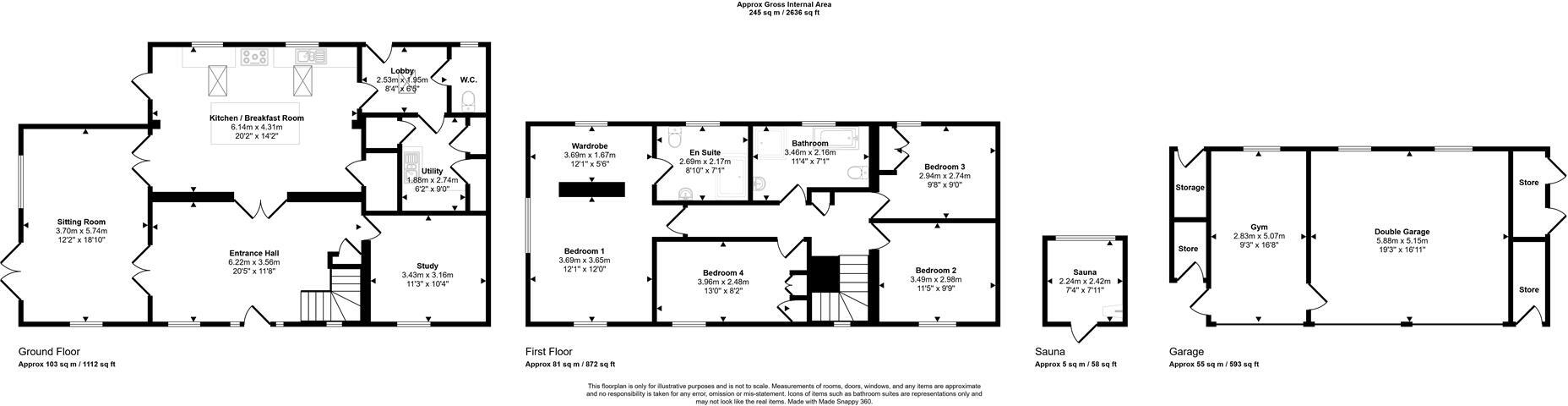 Whitchurch Hill, Reading floorplan