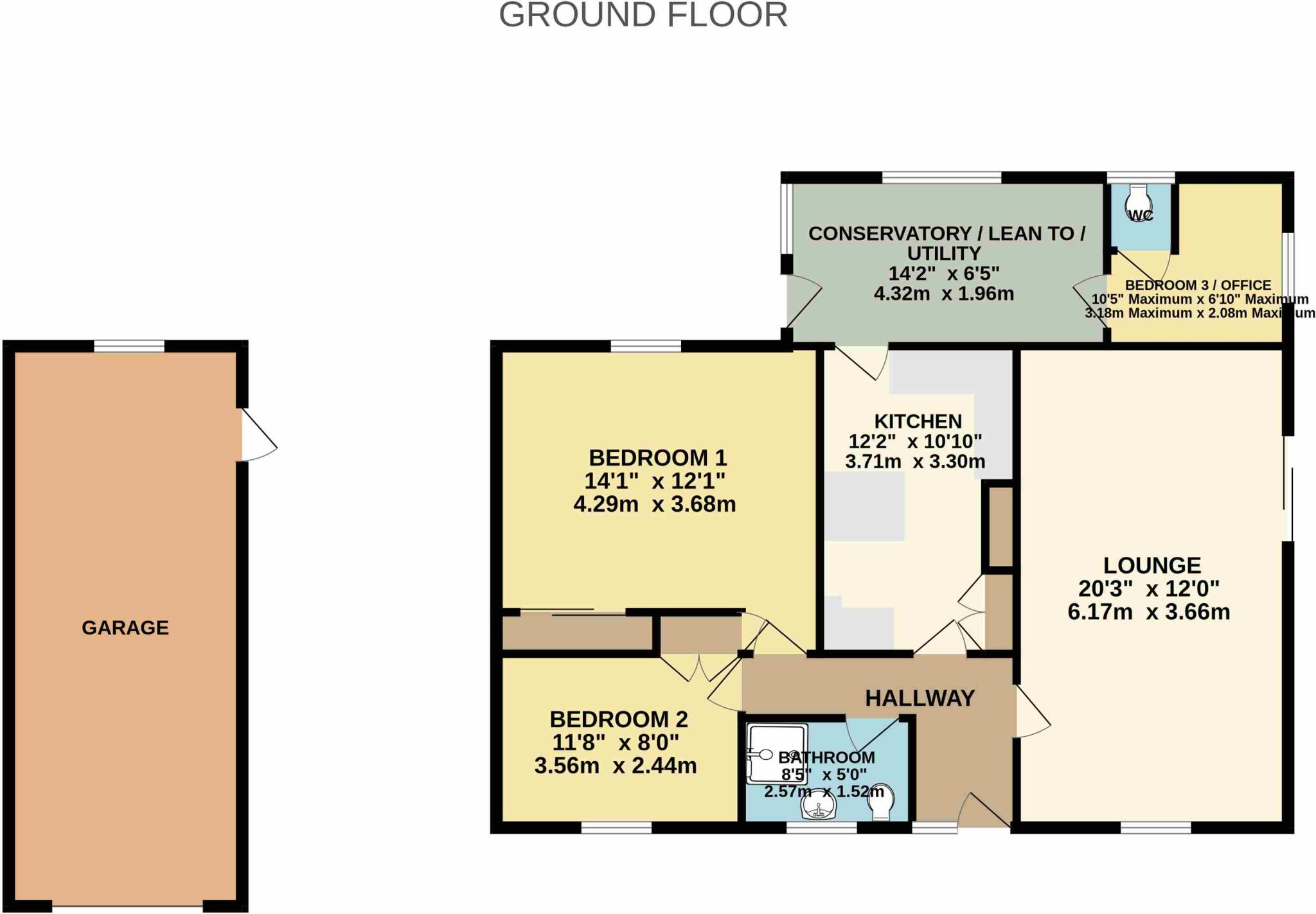 Rows Lane, Combe Martin, Ilfracombe, Devon, EX34 floorplan