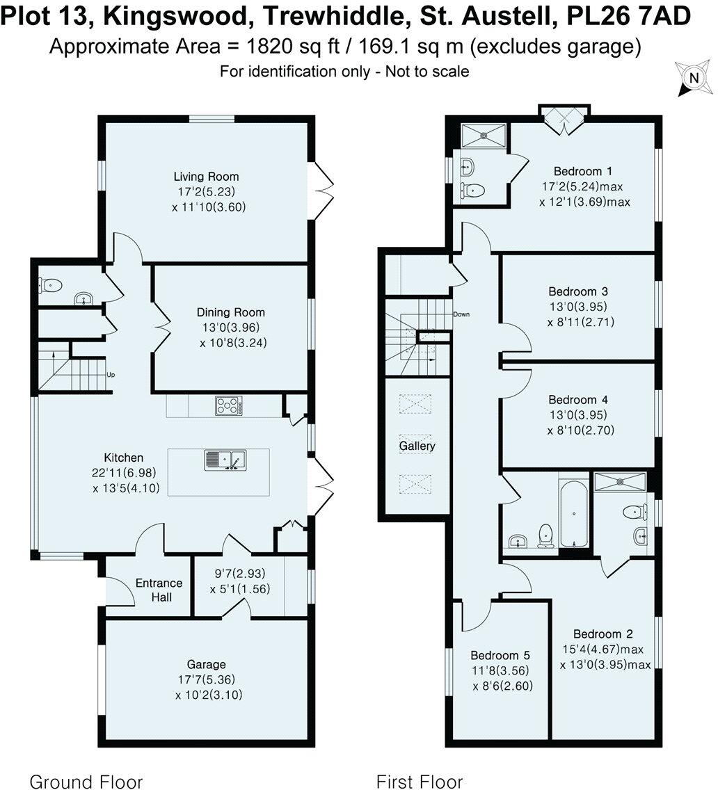 Kingswood, Trewhiddle, St. Austell, PL26 floorplan