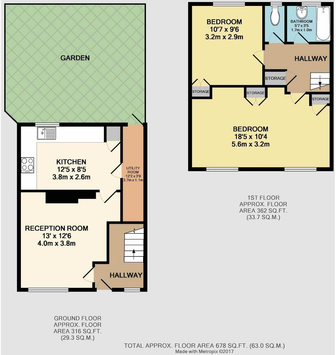 Holburne Road, London SE3 floorplan