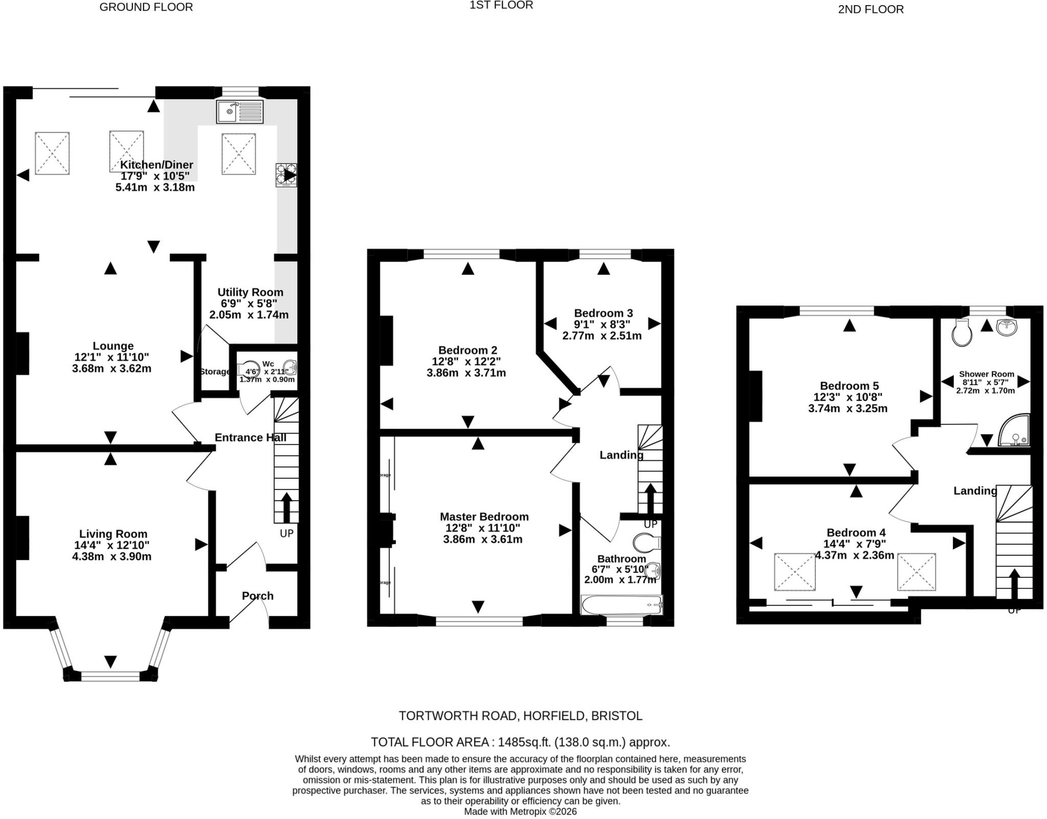 Tortworth Road, Horfield, Bristol floorplan
