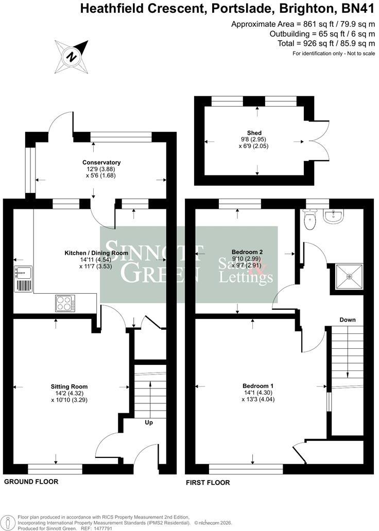 Heathfield Crescent, Portslade, Brighton floorplan