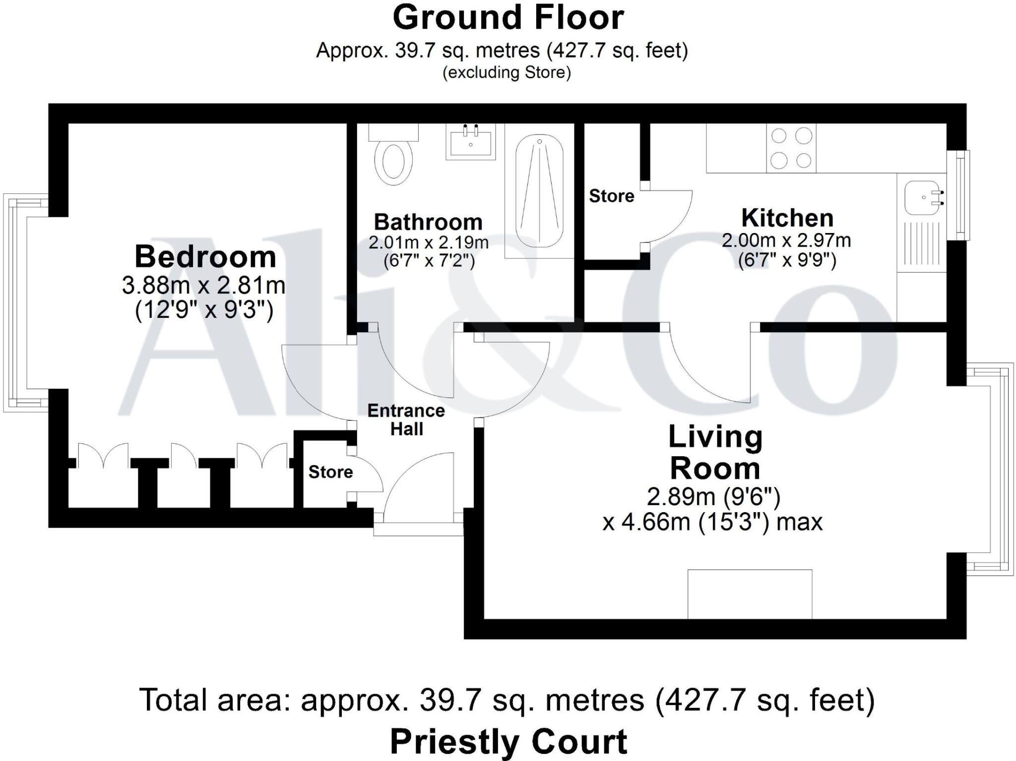 Priestley Court, Palmers Drive, Grays floorplan