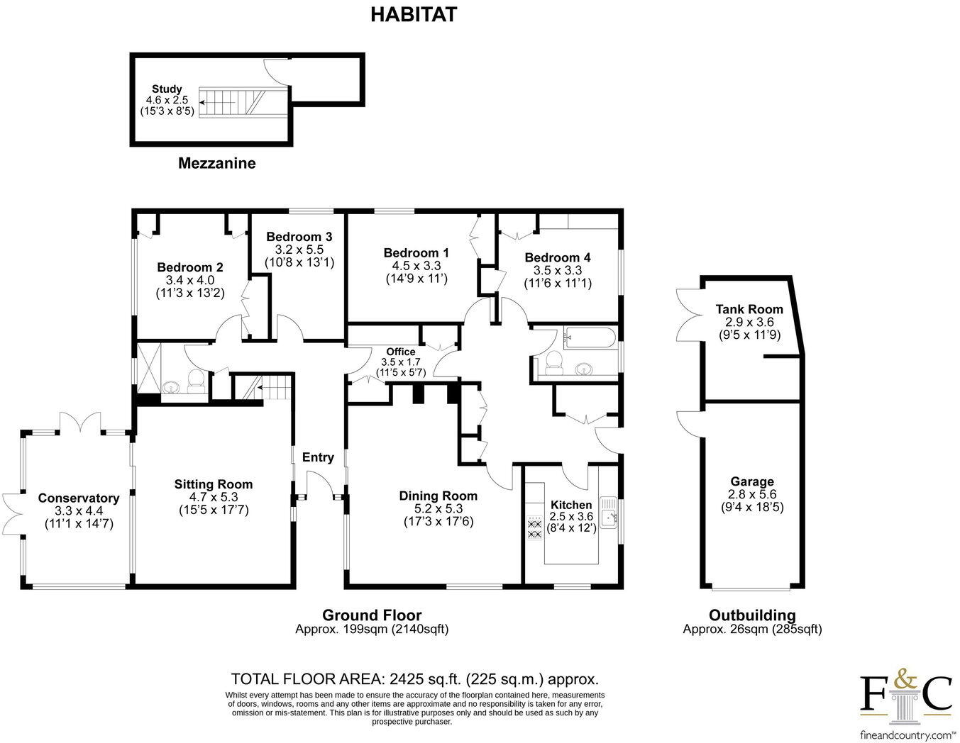 Habitat, Rectory Close, Buckland, SG9 floorplan